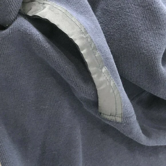 Chaps Sport Pullover Front Pocket Navy Blue Long Sleeve Mens XL TG EG Cotton - Picture 7 of 8